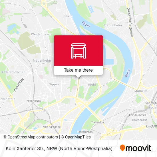 Карта Köln Xantener Str.