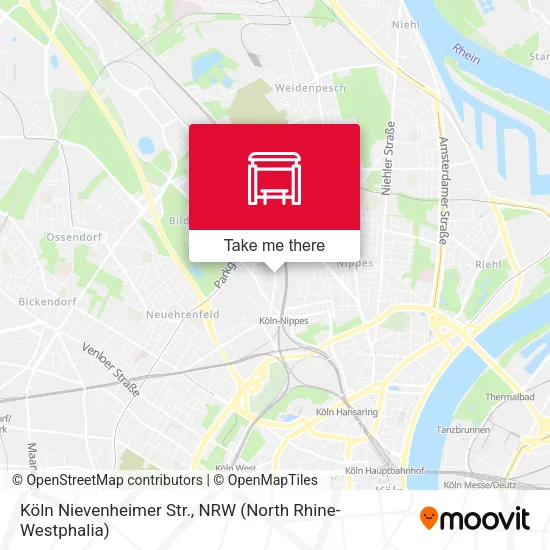 Карта Köln Nievenheimer Str.