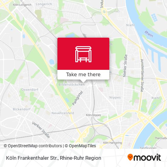 Köln Frankenthaler Str. map