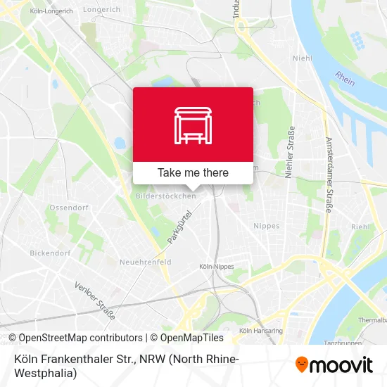 Карта Köln Frankenthaler Str.