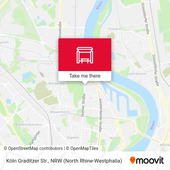 Карта Köln Graditzer Str.