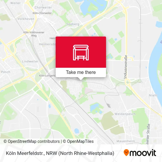 Карта Köln Meerfeldstr.
