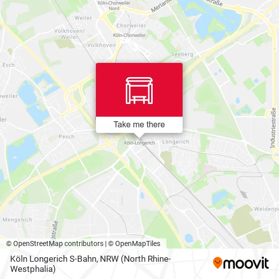 Карта Köln Longerich S-Bahn