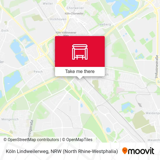 Köln Lindweilerweg map