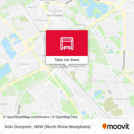 Карта Köln Dionysstr.