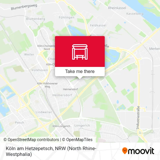Карта Köln am Hetzepetsch
