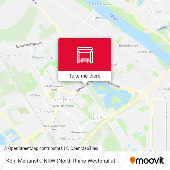 Карта Köln Merianstr.