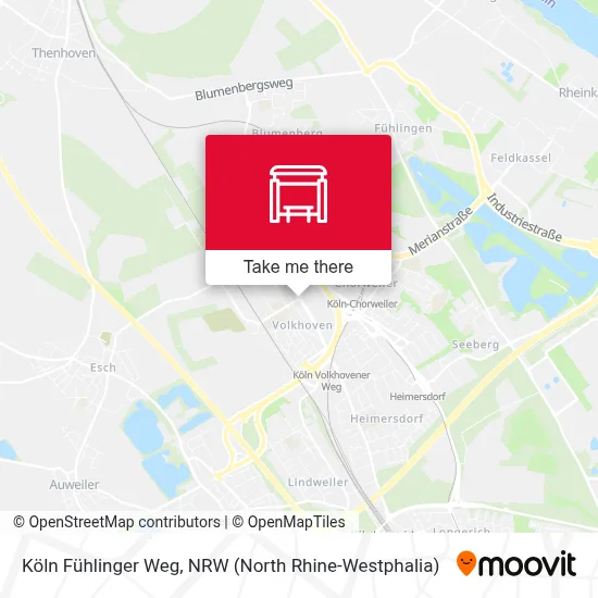 Köln Fühlinger Weg map