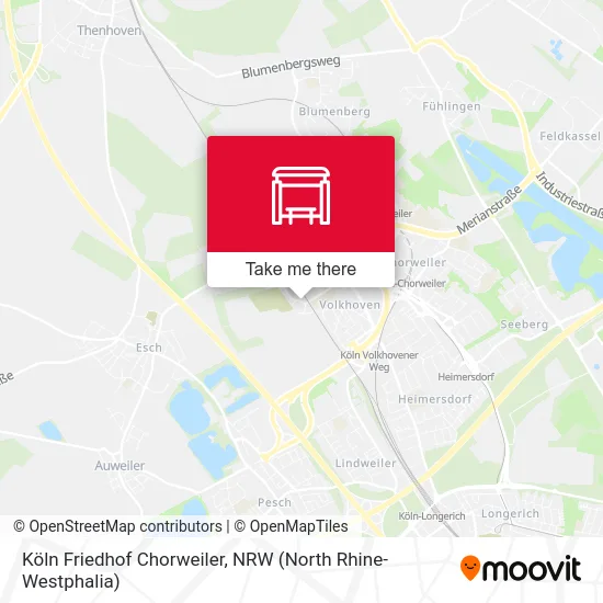 Köln Friedhof Chorweiler map