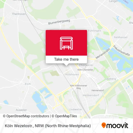 Карта Köln Wezelostr.