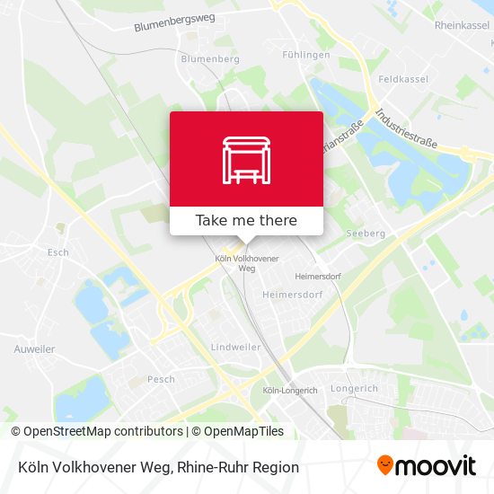 Köln Volkhovener Weg map