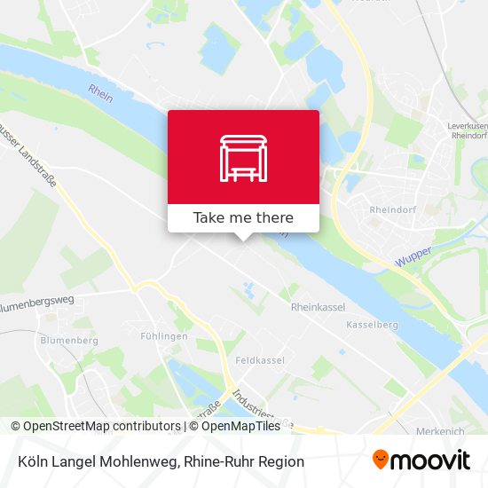 Köln Langel Mohlenweg map