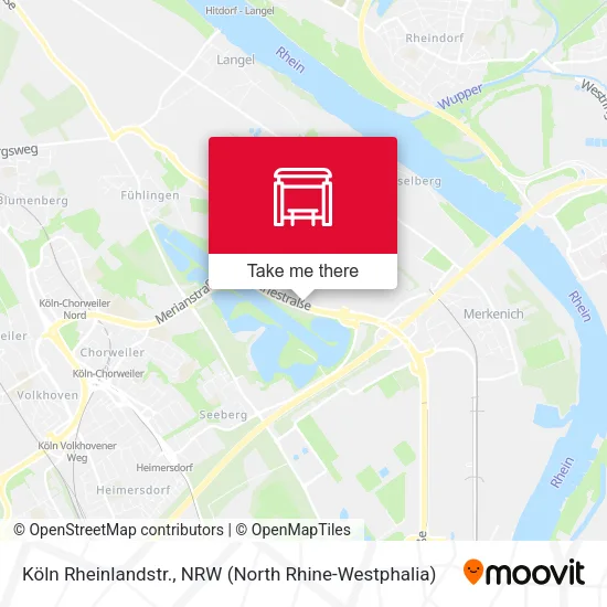 Карта Köln Rheinlandstr.