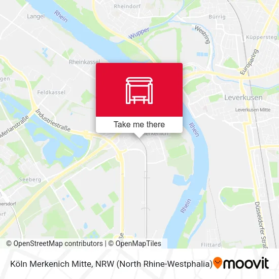 Карта Köln Merkenich Mitte