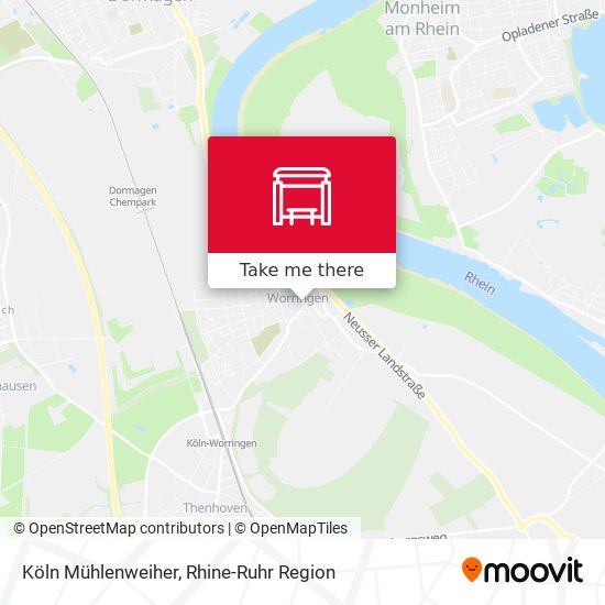 Köln Mühlenweiher map