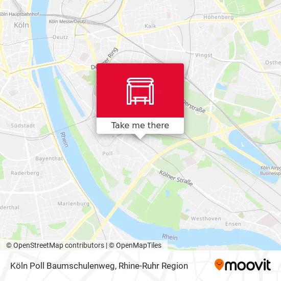 Карта Köln Poll Baumschulenweg