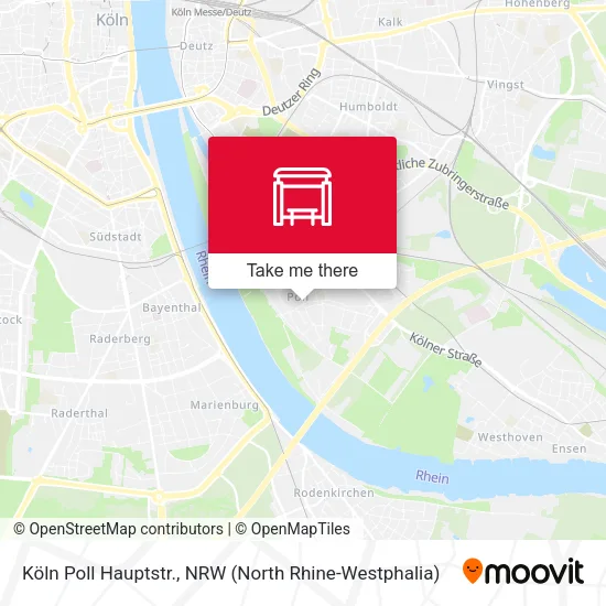 Карта Köln Poll Hauptstr.