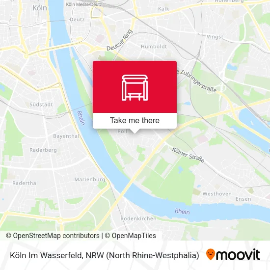 Карта Köln Im Wasserfeld