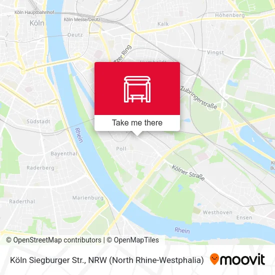 Карта Köln Siegburger Str.