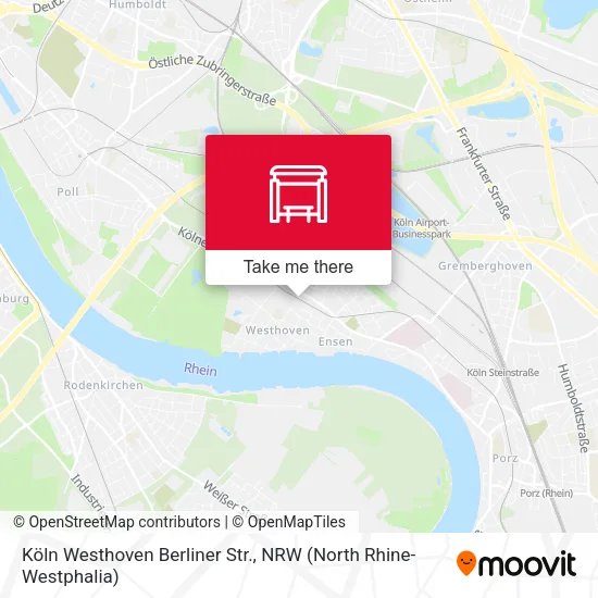 Köln Westhoven Berliner Str. map