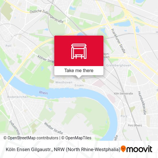 Карта Köln Ensen Gilgaustr.