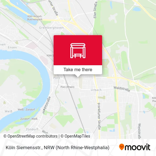 Карта Köln Siemensstr.
