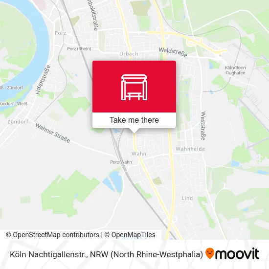 Карта Köln Nachtigallenstr.