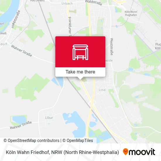 Köln Wahn Friedhof map