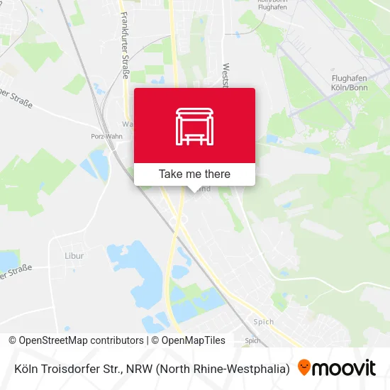 Карта Köln Troisdorfer Str.