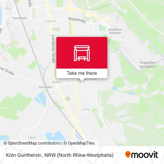 Карта Köln Guntherstr.