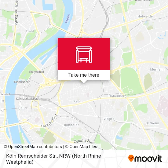 Карта Köln Remscheider Str.