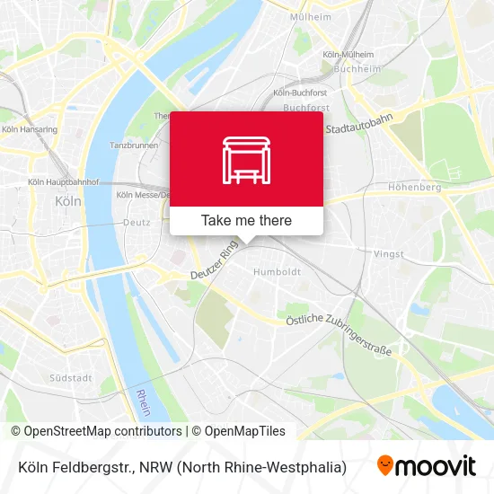 Карта Köln Feldbergstr.