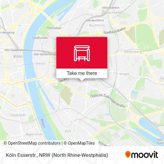 Карта Köln Esserstr.