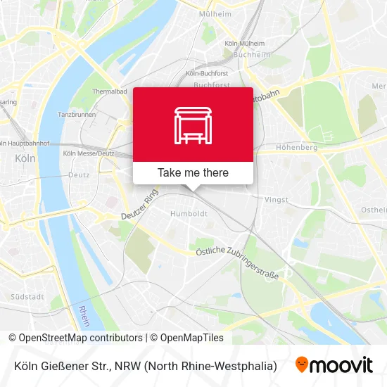 Карта Köln Gießener Str.
