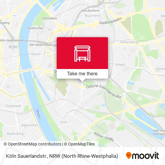 Карта Köln Sauerlandstr.
