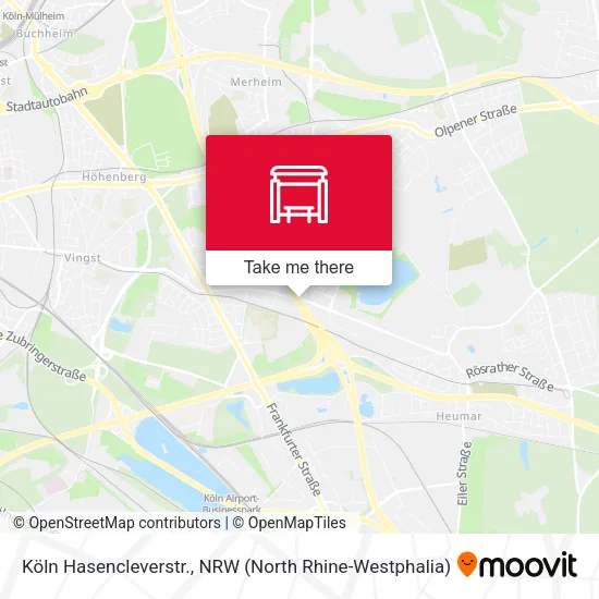 Карта Köln Hasencleverstr.