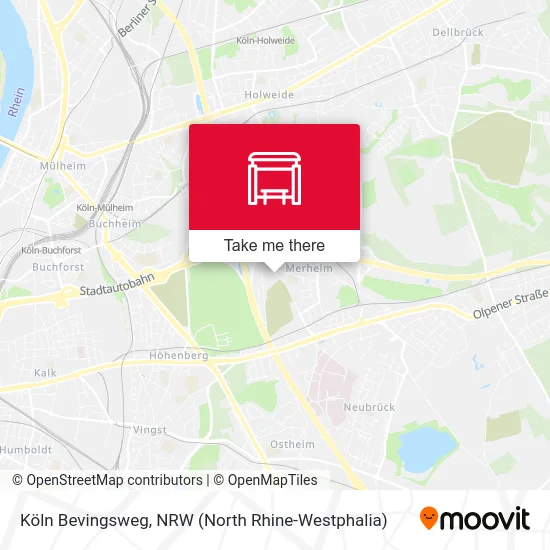 Köln Bevingsweg map