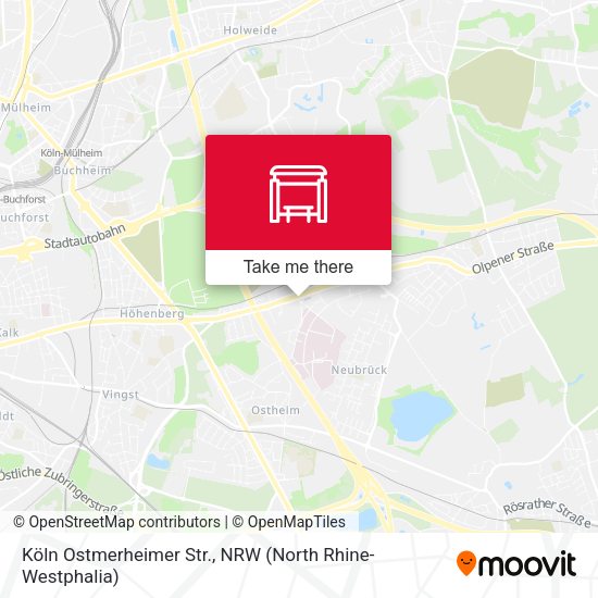 Карта Köln Ostmerheimer Str.