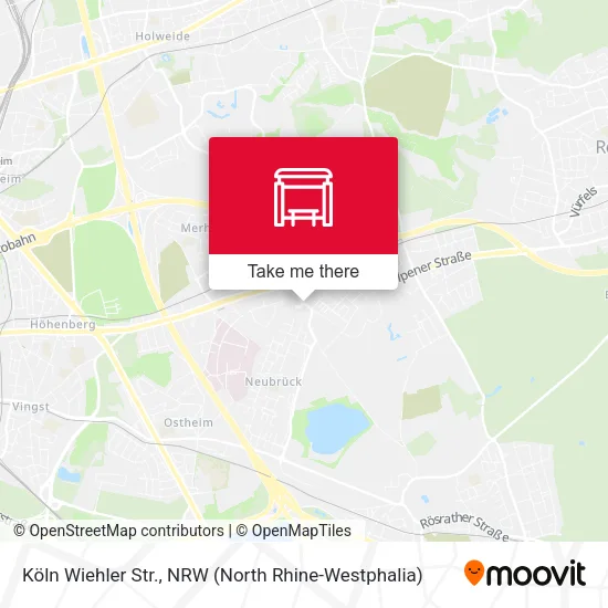 Карта Köln Wiehler Str.