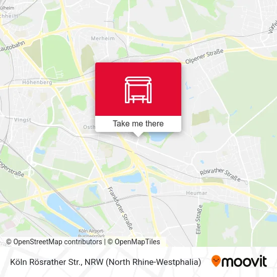 Карта Köln Rösrather Str.