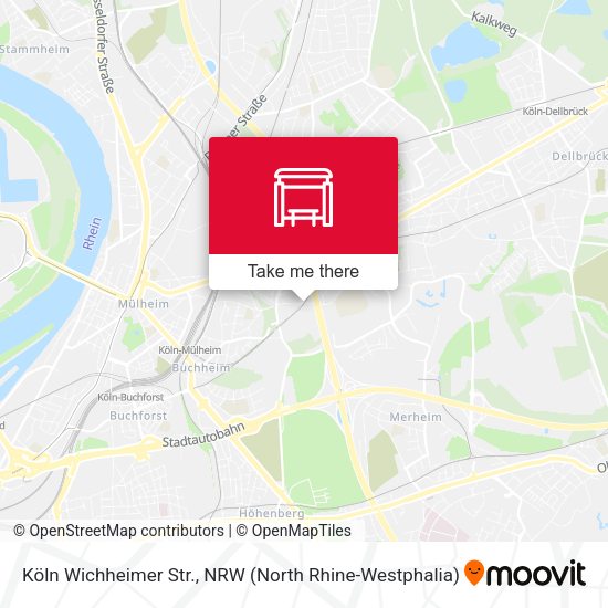 Карта Köln Wichheimer Str.