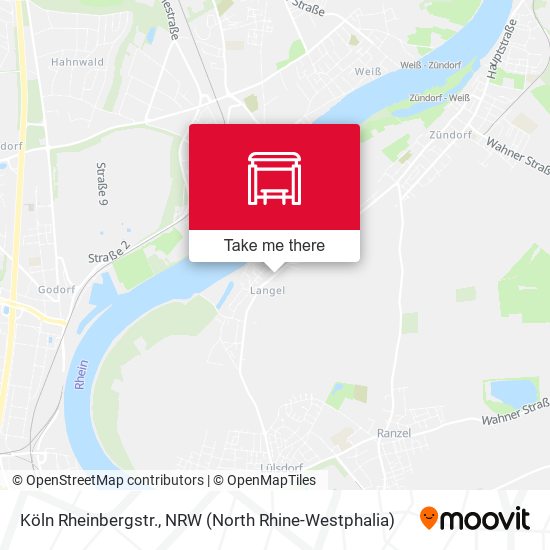 Карта Köln Rheinbergstr.