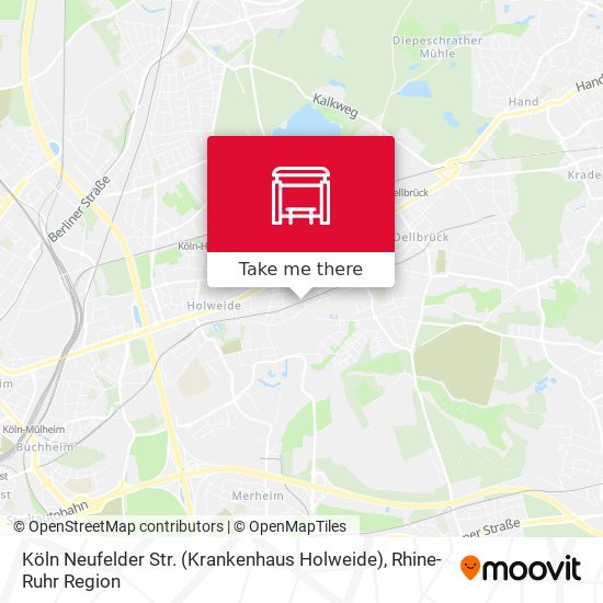 Köln Neufelder Str. (Krankenhaus Holweide) map