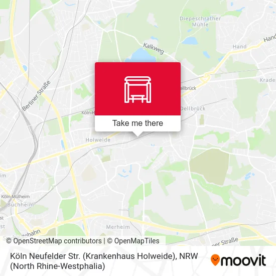 Карта Köln Neufelder Str. (Krankenhaus Holweide)