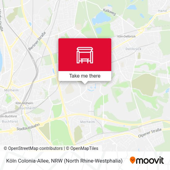 Карта Köln Colonia-Allee