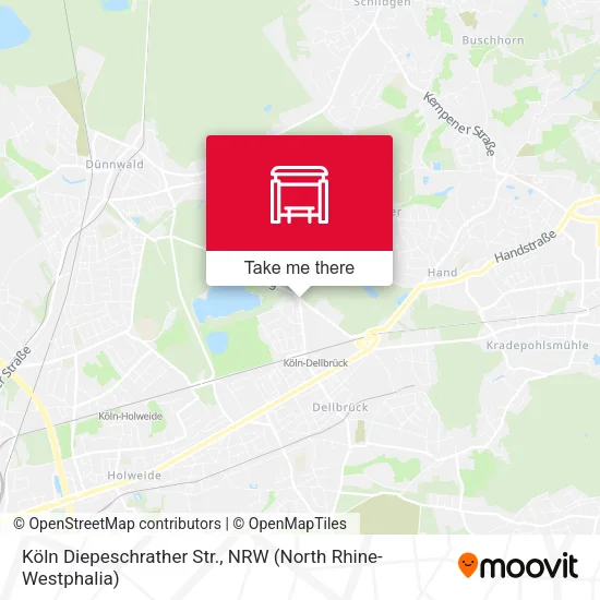 Köln Diepeschrather Str. map