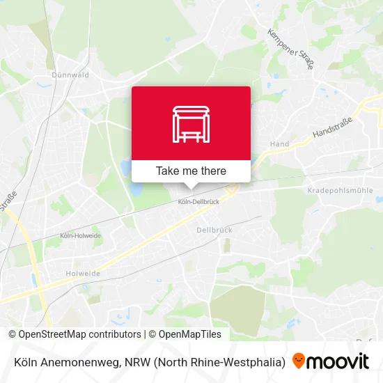 Карта Köln Anemonenweg