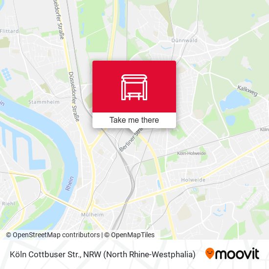 Карта Köln Cottbuser Str.