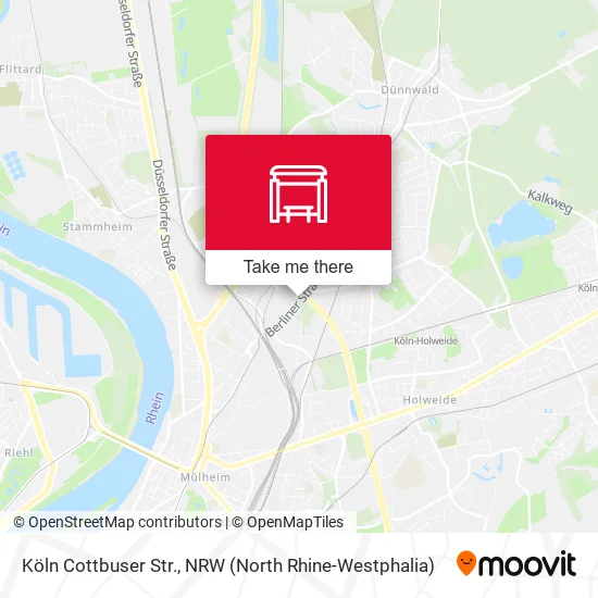 Карта Köln Cottbuser Str.