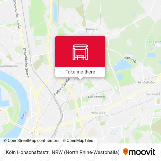 Карта Köln Honschaftsstr.